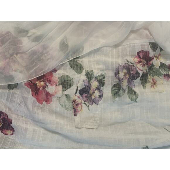 M Made In Italy Silk Blend Floral Kimono Cardigan Size Small - Picture 4 of 5